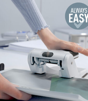 LEITZ register perforator 5180, ponscapaciteit: 65 vel, zilver