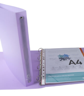 EXACOMPTA ringboek Chromaline, 4-rings mechaniek, kleuren assorti