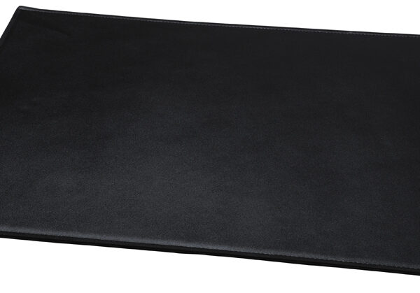 Alassio schrijfonderlegger, echt leer, zwart, 650 x 450 mm