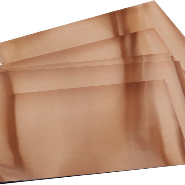 Koperen stempelfoliemap, formaat 185 x 290 mm, 3 vellen