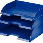 LEITZ brievenbakje, Plus Jumbo, DIN A4 breed, polystyrol, blauw