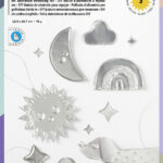 Creatieve folieportefeuille, 185 x 290 mm, 3 vellen, zilver