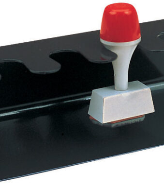 MAUL Stempelhouder zwart, 4 stempels, recht model