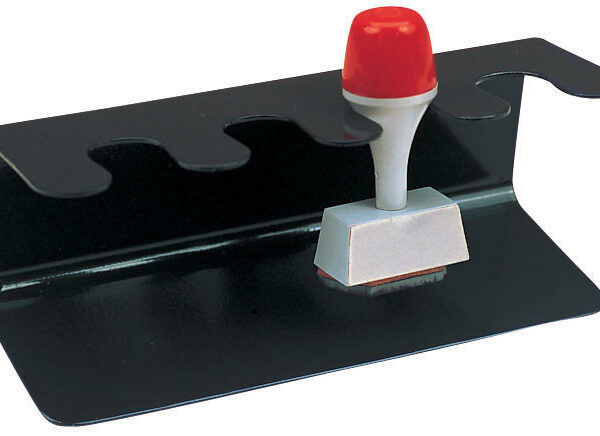 MAUL Stempelhouder zwart, 4 stempels, recht model