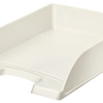 LEITZ brievenbakje Plus WOW, A4, polystyrol, parelwit