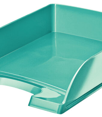 LEITZ brievenbakje Plus WOW, A4, polystyrol, ijsblauw