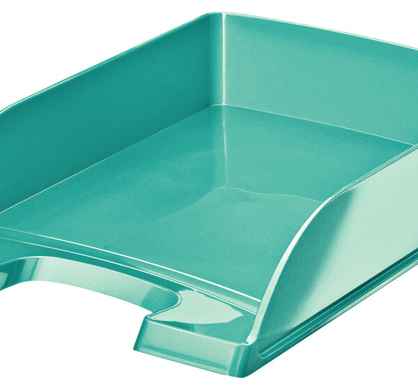 LEITZ brievenbakje Plus WOW, A4, polystyrol, ijsblauw