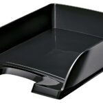 LEITZ brievenbakje Plus WOW, A4, polystyrol, zwart