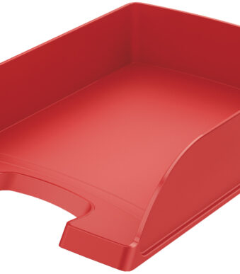 LEITZ brievenbakje, Plus Standaard, A4, polystyrol, rood transparant
