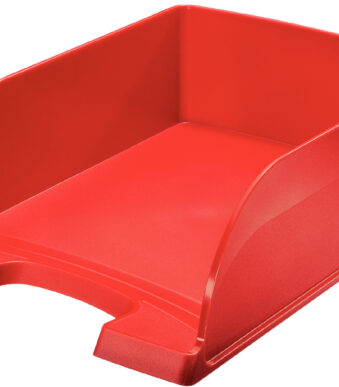 LEITZ brievenbakje, Plus Jumbo, DIN A4, polystyrol, rood