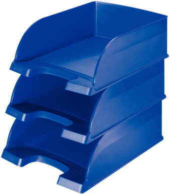 LEITZ brievenbakje, Plus Jumbo, DIN A4, polystyrol, blauw