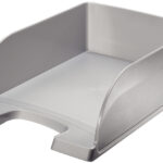 LEITZ brievenbakje, Plus Jumbo, DIN A4, polystyrol, zilver