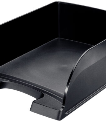 LEITZ brievenbakje, Plus Jumbo, DIN A4, polystyrol, zwart