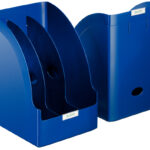 LEITZ tijdschriftencassette Plus Jumbo, DIN A4, Polystyrol, blauw