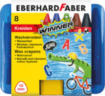 EBERHARD FABER driehoekig waskrijt WINNER, 8 stuks in etui