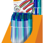 BIC drukbalpen 4 Colours Smooth gradenient, 30 stuks in display