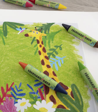 EBERHARD FABER waskrijt Duo COLORI, 6 stuks in etui