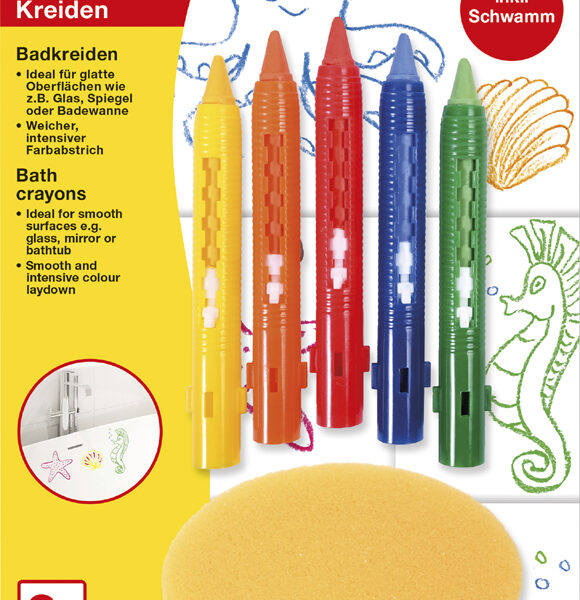 EBERHARD FABER badkrijt Mini Kids, 5 stuks op blisterkaart