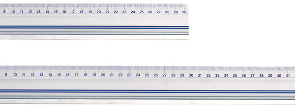 WEDO snijliniaal, 500 mm, aluminium, met stalen rand