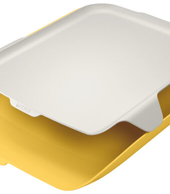 LEITZ brievenbakje Cosy incl. Organizer, DIN A4, geel