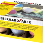 EBERHARD FABER stoepkrijt in eivorm, 6 stuks in doosje