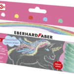 EBERHARD FABER stoepkrijt in eenhoornvorm, 6 stuks in doosje
