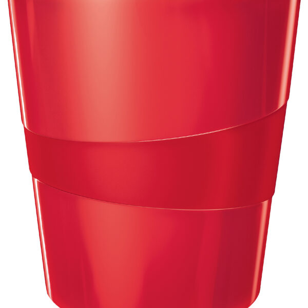 LEITZ papiermand WOW, van kunststof, 15 liter, rood