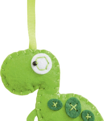 Mini viltnaaispelenset 'Filzinies', dinosaurusthema, 12 onderdelen.