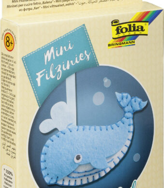 Viltnaaidoosje 'Walvisje', 9-delig