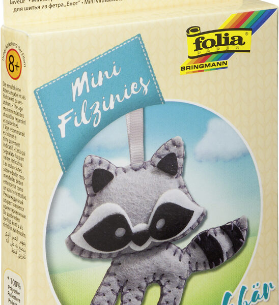 Viltnaaisetje 'Viltbeestjes', 12-delig, Wasbeer