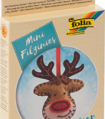Vilten naaipakket 'Filzinies', 11-delig, rendier