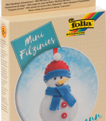 Vilten naaipakket 'Viltfiguurtjes', 14-delig, sneeuwpop.