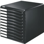 LEITZ schuifladenbox Formulier-set, 10 lades, zwart