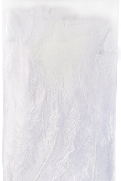 Zachte veren, 10 g, wit
