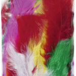 Gekleurde pluisveertjes, 10 g