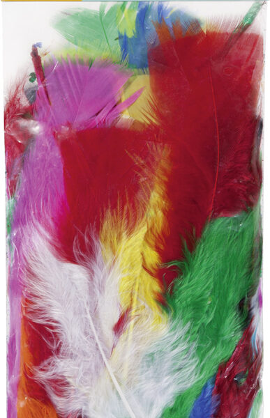 Gekleurde pluisveertjes, 10 g