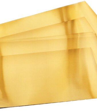 Koperkleurige reliëffolie, 185 x 290 mm, 30 vellen