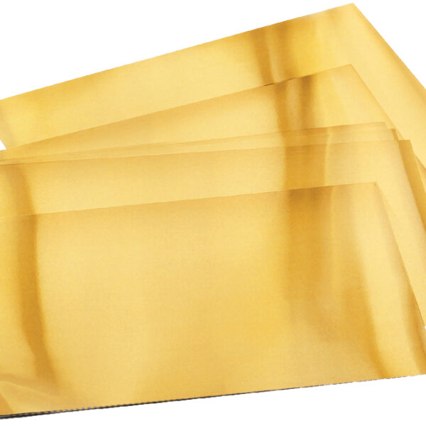 Koperkleurige reliëffolie, 185 x 290 mm, 30 vellen