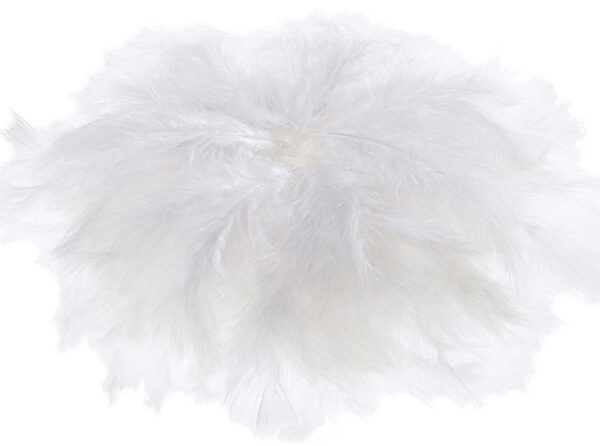 Zachte veren, 100 g, wit
