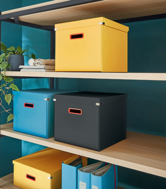LEITZ opbergbox Click & Store Cosy Cube, geel