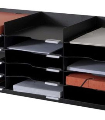 PAPERFLOW sorteerstation Formulierenbox, 15 vakken, zwart