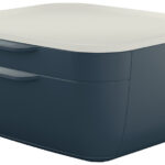 LEITZ schuifladenbox Cosy, 2 lades, grijs/lichtgrijs