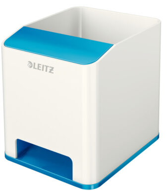 LEITZ Sound pennenbakje WOW Duo Colour, 2 vakken, blauw