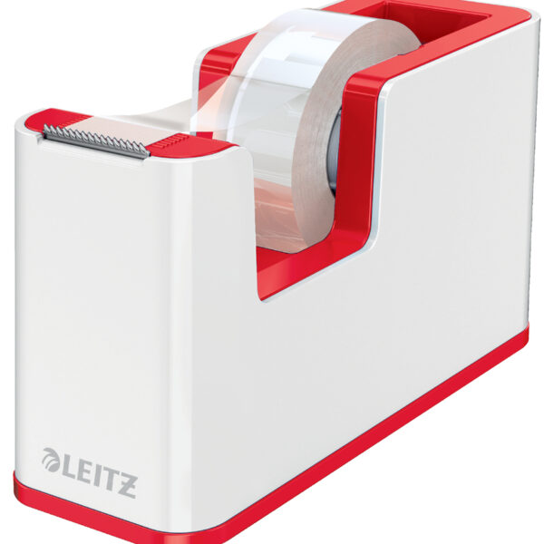 LEITZ plakbandapparaat WOW Duo Colour, gevuld, rood