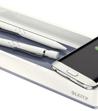 LEITZ pennenbakje WOW Duo Colour, inductielader, wit