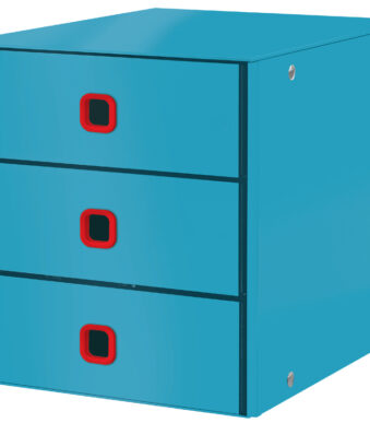 LEITZ schuifladenbox Click & Store Cosy, 3 lades, blauw