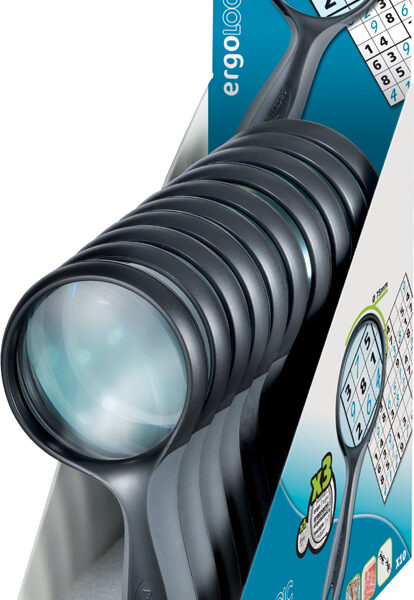 Maped loep met greep, rond, diameter: 75 mm, 10er Display