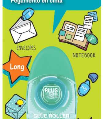 PLUS JAPAN mini-lijmroller LE TG-1512, 6 mm x 12 m, blauw