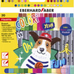 EBERHARD FABER dubbele viltstiften COLORI, 30 stuks in doosje