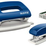 LEITZ nietmachine- en perforatorset, blauw